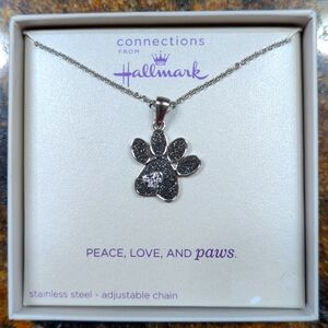 Hallmark Connections: Paw Print Necklace